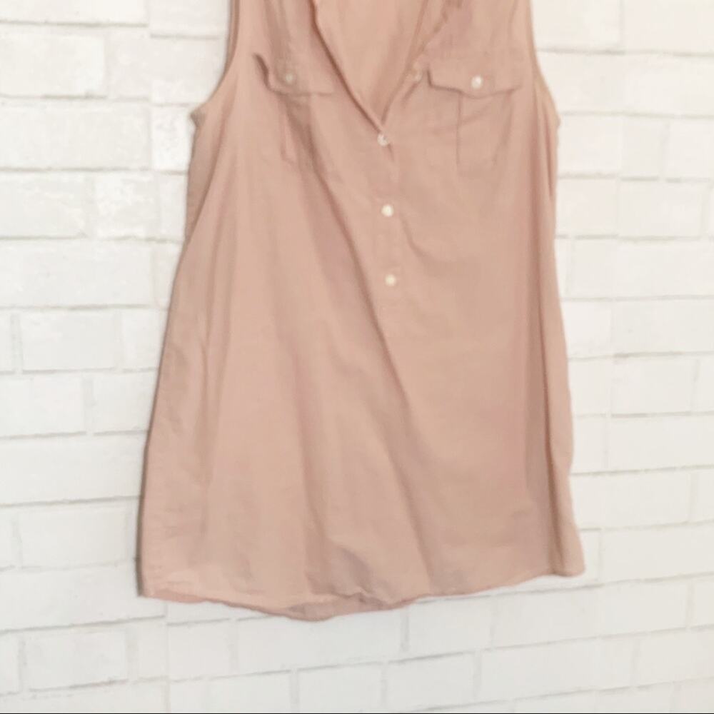 J. Crew Blush Sleevless Popover Cotton Top XS - Picture 4 of 14